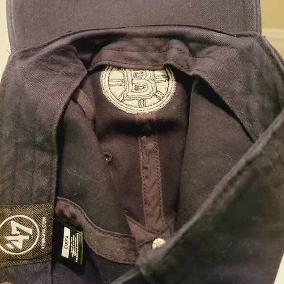 Boston Bruins NHL Men's 47 All Black Hat - Picture 8 of 8